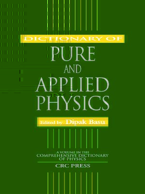 cover image of Dictionary of Pure and Applied Physics